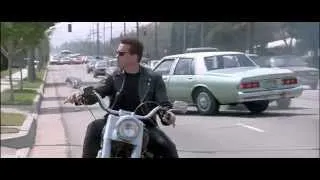 Terminator 2 Judgement Day Sharp Bike Turn