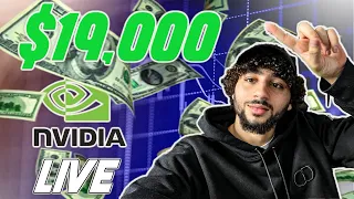 DAY TRADING NVDA LIVE MAKING $19,000(Start to Finish)