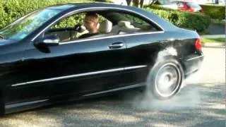 W209 Mercedes clk550 INSANE BURNOUT!!!