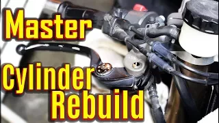 How to Rebuild a Master Cylinder on a Motorcycle