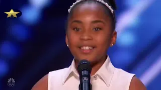 Garota de 9 anos, surpreende os jurados e eles fazem algo inesperado! Golden Buzzer