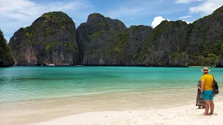 Maya Bay, Koh Phi Phi islands, Thailand (2024) (4K) FULL WALKING TOUR of Maya Bay