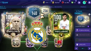 Insane RT 140 Ovr team upgrade - Maxing Real Madrid players| 4 seasons pack opening |FIFA Mobile 21