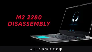 How to replace the M.2 2280 solid-state drive on the Alienware x17 R1/Alienware x17 R2