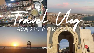 HOLIDAY VLOG✈️ | Travel Vlog: Agadir, Morocco | Exploring Local Scenes, Markets & Beaches No Talking