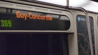 Montréal Métro: a short lunchtime metro ride between Peel and Guy-Concordia metro stations 🟢