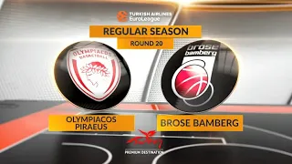 2017.01.27 - Olympiacos Piraeus vs Brose Bamberg 83-77 (Euroleague 2016-17, RS, Game 20)