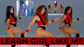 Learn how to do the dance choreography and moves to Shakira Black Eyed Peas - Girl like me