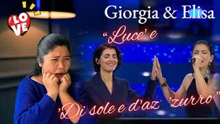 Giorgia con Elisa cantano 'Luce' e 'Di sole e d'azzurro Sanremo 2023 / Reaction