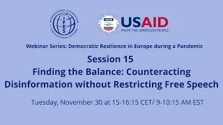 (Armenian) Nov. 2021 IFES discussion; Counteracting Disinformation without Restricting Free Speech