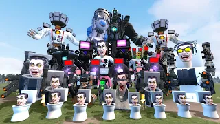 NEW MECHA TITAN GMAN SKBIDI TOILET & TRI TITAN TV MAN AND UPGRADED TITAN SPEAKER MAN AND OTHERS GMod