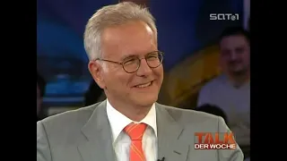 Harald Schmidt, Giovanni di Lorenzo, Otto Schily im "Talk der Woche" mit Bettina Rust (2005)