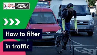 How to filter in traffic when cycling | Commute Smart