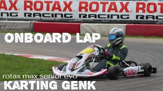 onboard lap @ karting genk in senior Rotax