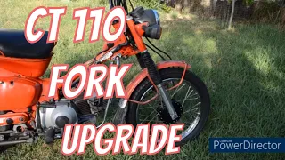 Honda CT 110 Front Fork Upgrade - Cheap & Easy