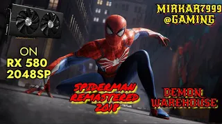 SPIDER MAN REMASTERED | GAMEPLAY DEMON WAREHOUSE | RX 580 2048SP +i5 4590 I