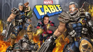 DON'T MESS WITH CABLE!!! Marvel Comics and XM Studios Cable with Hope Statue Review & Unboxing!