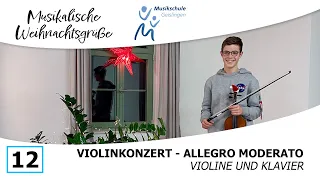 Musikalische Weihnachtsgrüße 2021 | Nr. 12 | Violine und Klavier | Musikschule Geislingen