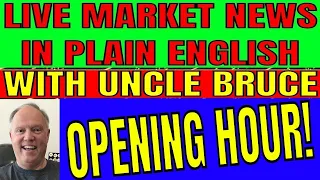 OPTION WRITERS CASH IN MARKETS WAIVER LIVE STOCK TRADING IN PLAIN ENGLISH WITH UNCLE BRUCE