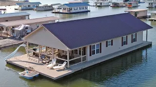 27 x 49 Floating Cabin (Approx 1343sqft - 3Bed/2Bath) For Sale on Norris Lake TN - SOLD!