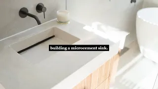 Building a microcement sink