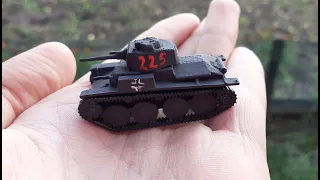 Сборка модели танка Pz 38t в масштабе 1/100 от компании звезда.