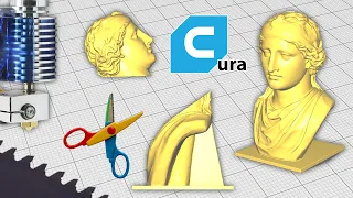 Как Разрезать и Изменить модели в CURA?