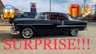 SURPRISING MY GRANDFATHER WITH A 1955 CHEVY BELAIR FOR HIS 85th BIRTHDAY!!