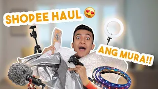 AFFORDABLE VLOGGING EQUIPMENTS!! SHOPEE HAUL😍 #ShopeePH50off