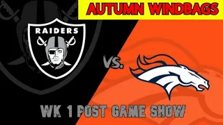 Las Vegas Raiders vs Denver Broncos Post Game Show - NFL Week 1 - Ep.190