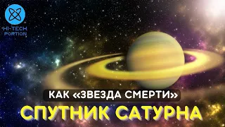 Как устроен самый странный спутник Сатурна, похожий на «Звезду смерти» / Как устроена вселенная