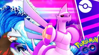 *NEW ORIGIN PALKIA AQUA TAIL* Shadow Excadrill in Master GO Battle League Pokemon GO