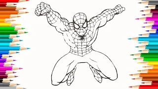 Spider Man Coloring Spectacle | Dive into Colorful Creativity!