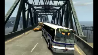 GTA IV Heavy Bus Mod: Bridge of Death (with sound) HD 1080P