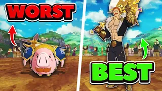 Using EVERY ESCANOR form WORST to BEST In PVP! | Seven Deadly Sins: Grand Cross