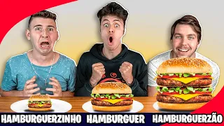 HAMBÚRGUER, HAMBÚRGUERZINHO OU HAMBÚRGUERZÃO! - Desafio