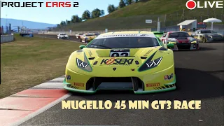 Project Cars 2 - 45 min GT3 Race at Mugello - Live