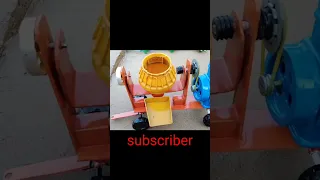 Engine making miniature concrete bridge|part 1 diy tractor| machine