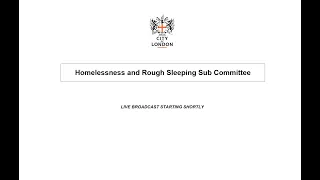 Homelessness and Rough Sleeping Sub-Committee - 04/10/21