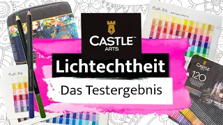 Castle Arts Buntstifte | Lichtecht oder nicht?! - Das (un?!)erwartete Ergebnis