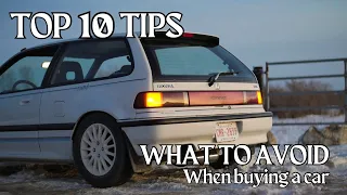 WHAT TO AVOID when Buying a PROJECT CAR | 10 BEST TIPS