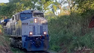 Trem perdeu velocidade na rampa da Carioba.