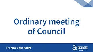 Ordinary meeting of Council - 10.30am 17 April 2024