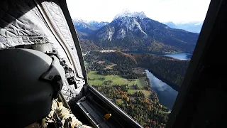 101st Combat Aviation Brigade CH-47 Chinook helicopters Conduct High Altitude Training—Bavarian Alps