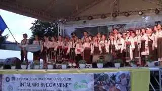 Ansamblul Folcloric Botnenii Republic Moldova at Festival Int. de folclor întâlniri Bucovinene 2014