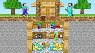 НУБ И ПРО НАШЛИ ДОМ С КЛАДОМ В МАЙНКРАФТ ! НУБИК ПРОТИВ ТРОЛЛИНГ ЛОВУШКА MINECRAFT Дак Плей