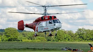 Heliswiss Kamov KA-32 heavy lift helicopter, Halfpenny Green airport