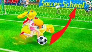 Mario Sports Superstars Football Intense Match Team Peach vs Team Donkey Kong