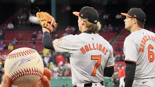 Up close with Jackson Holliday at his MLB debut at Fenway Park