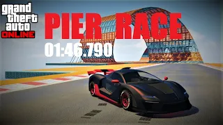 GTA Stunt Race - PIER RACE (01:46.790) tricks & shortcuts [90fps]